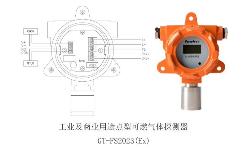 FS2023(Ex）工业及商业用途点型可燃气体河南探测器接线图